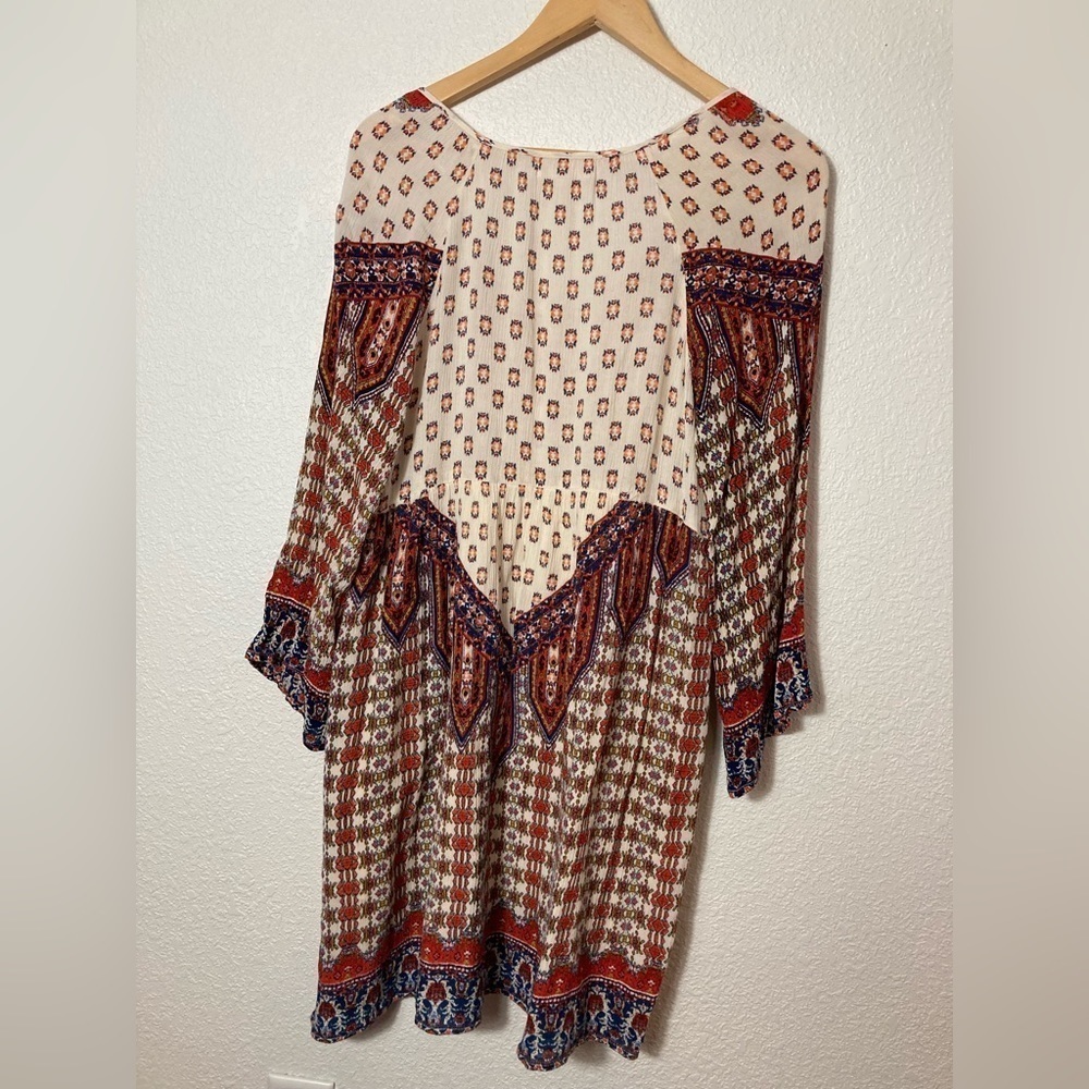 Altar’d state womans small tunic top crinkle gauze fabric boho peasant - Picture 9 of 10